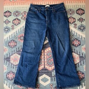 Madewell perfect vintage flare crop Jean size 32